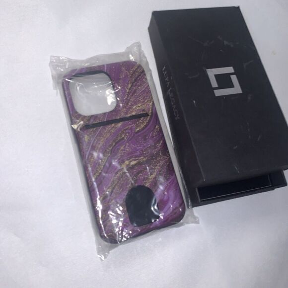 LUPA Legacy iPhone 13 Pro Wallet Case - Case with Card Holder New Purple Glamour - Picture 5 of 6
